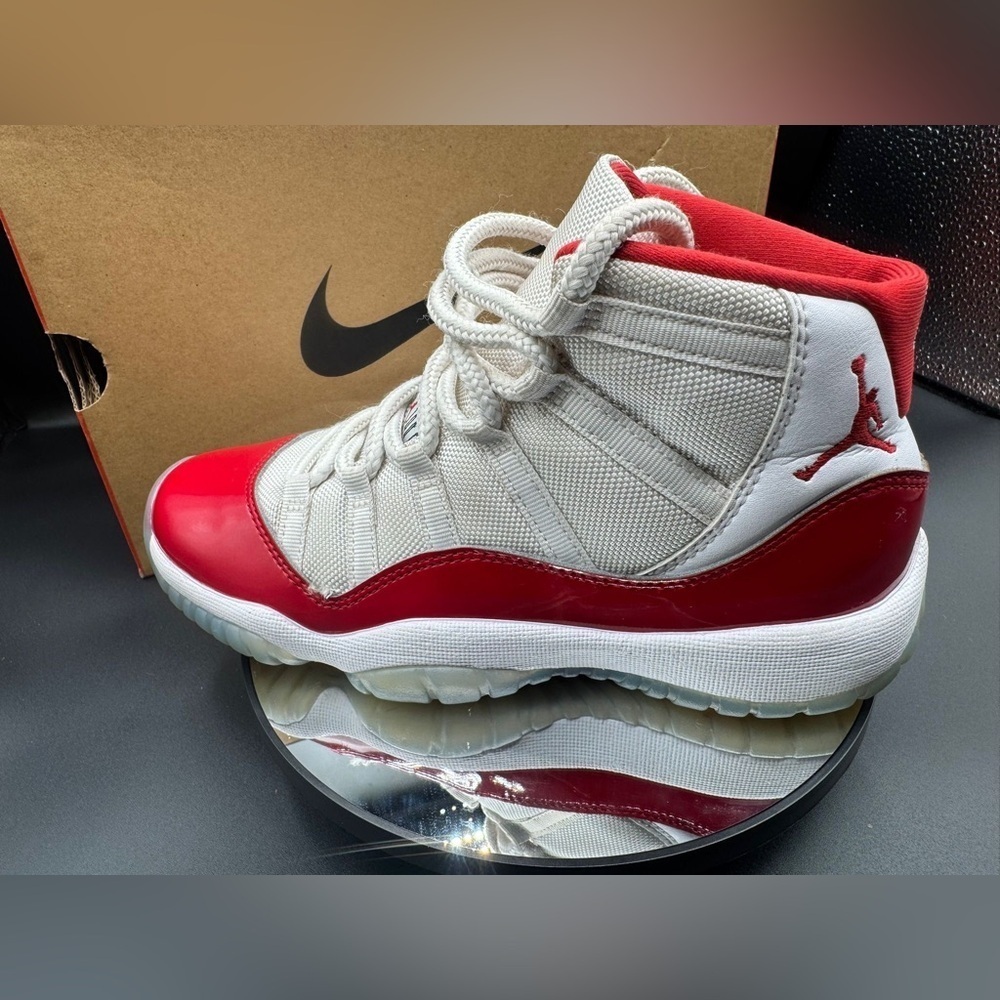 Nike Red and White Retro Sneakers - Picture 8 of 9